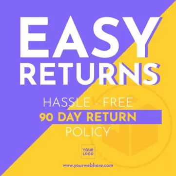 Modifica un design sulla politica di reso