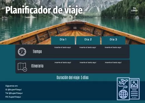 Edita un itinerario de viaje