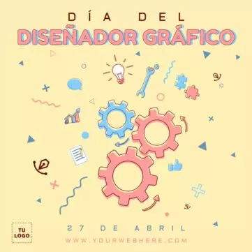 Edita diseños para el Día Mundial del Diseño Gráfico
