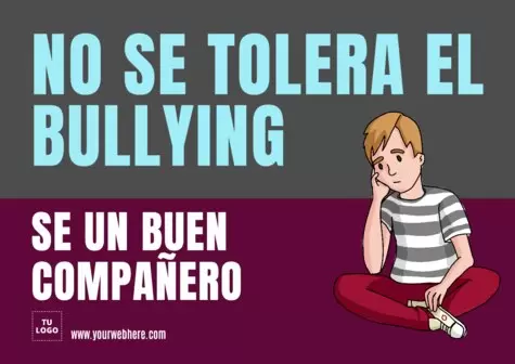 Edita un cartel anti bullying