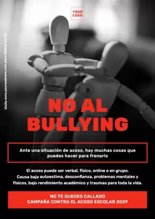 Edita un cartel anti bullying