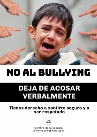 Edita un cartel anti bullying