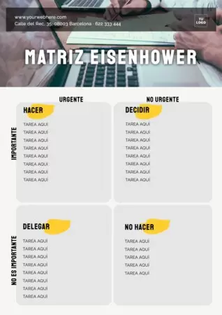 Edita una Matriz Eisenhower
