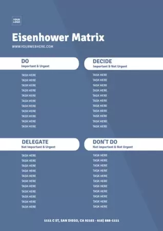 Edit an Eisenhower Matrix
