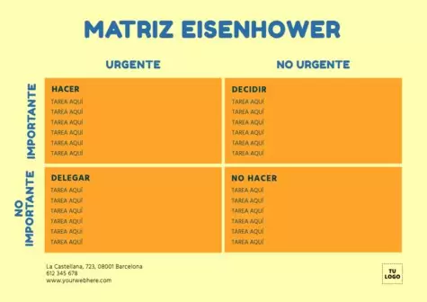 Edita una Matriz Eisenhower