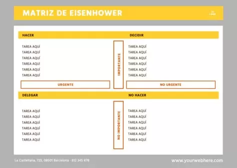 Edita una Matriz Eisenhower