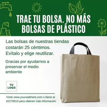 Editar un cartel para supermercado