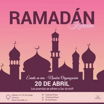 Edita un diseño de Ramadán