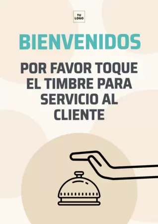 Editar un cartel de tocar el timbre