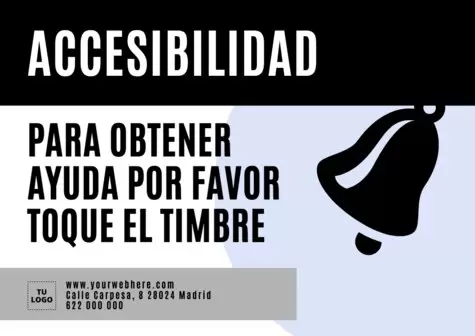 Editar un cartel de tocar el timbre