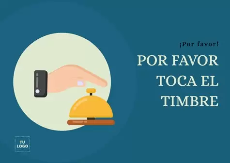 Editar un cartel de tocar el timbre