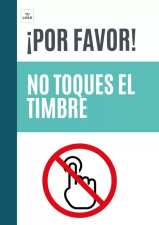 Editar un cartel de tocar el timbre
