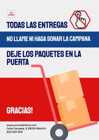 Editar un cartel de tocar el timbre