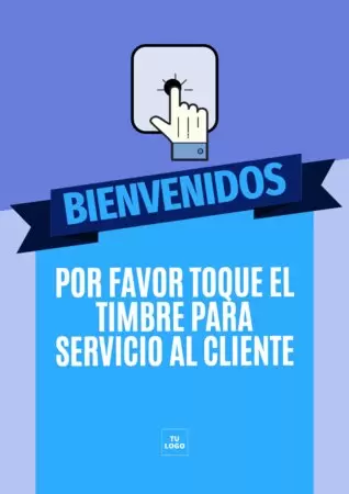 Editar un cartel de tocar el timbre