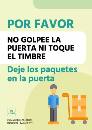 Editar un cartel de tocar el timbre