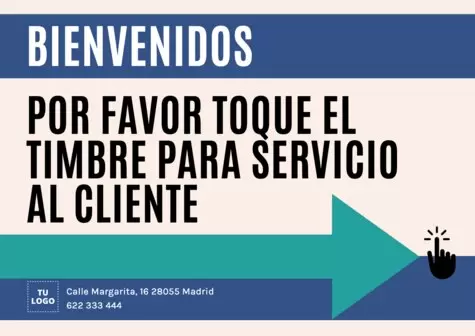 Editar un cartel de tocar el timbre