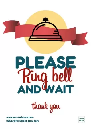 Create a printable Ring the Bell sign