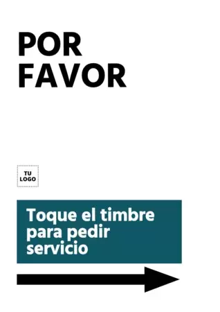 Editar un cartel de tocar el timbre