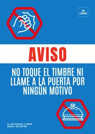 Editar un cartel de tocar el timbre