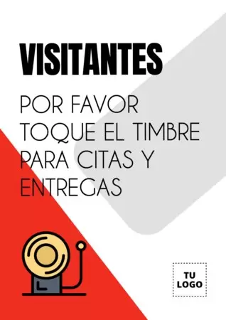 Editar un cartel de tocar el timbre