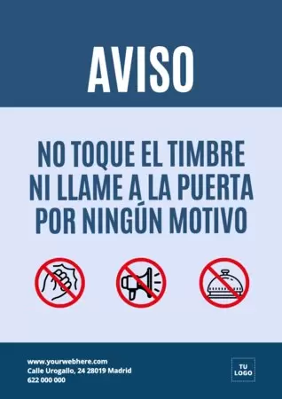 Editar un cartel de tocar el timbre