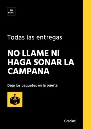 Editar un cartel de tocar el timbre