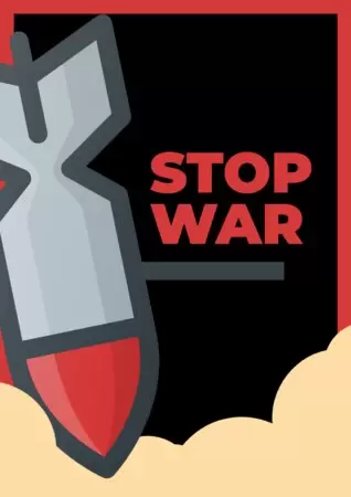 Edit a No War poster