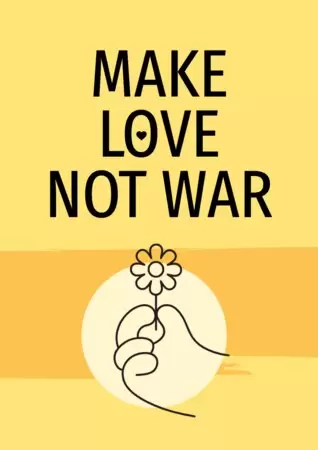 Editar um cartaz de não à guerra