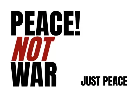 Modifica una locandina “No alla guerra”