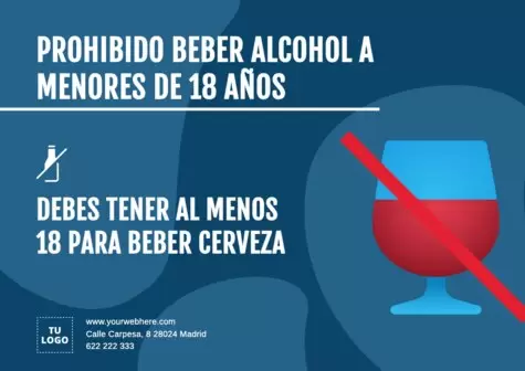 Editar un letrero de No Venta de Alcohol