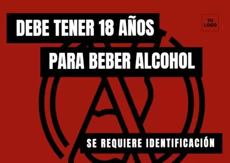 Editar un letrero de No Venta de Alcohol