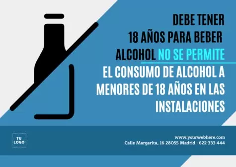 Editar un letrero de No Venta de Alcohol