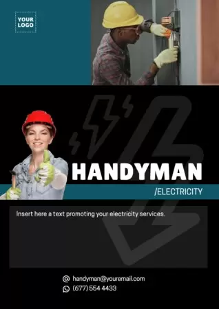 Edytuj projekt plakatu z hydrauliką