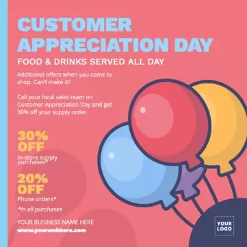 Modifier un design pour la Journée d'Appréciation des Clients
