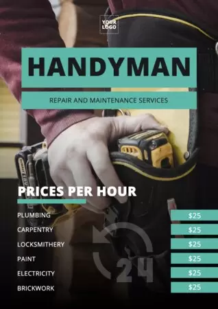 Edytuj projekt plakatu z hydrauliką