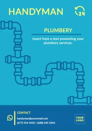 Edytuj projekt plakatu z hydrauliką