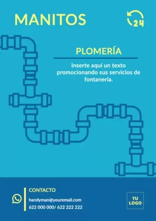 Edita un diseño de fontanería