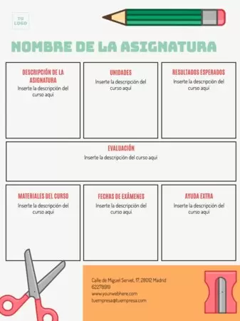 Edita un documento de syllabus