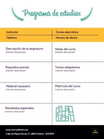 Edita un documento de syllabus