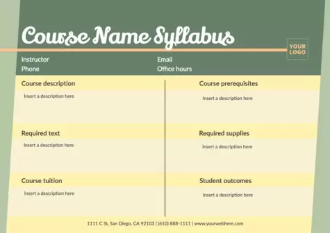 Modifier un document de syllabus
