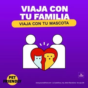 Edita un cartel para mascotas