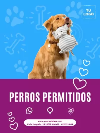 Editar un cartel pet friendly