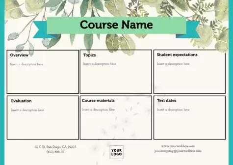 Edit a syllabus document
