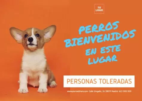 Editar un cartel pet friendly
