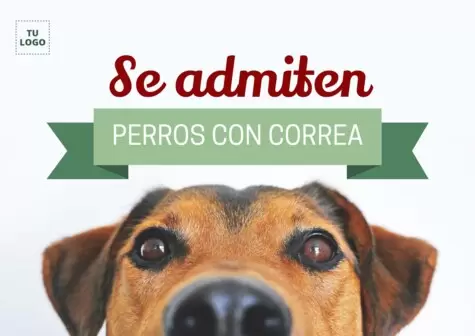 Editar un cartel pet friendly