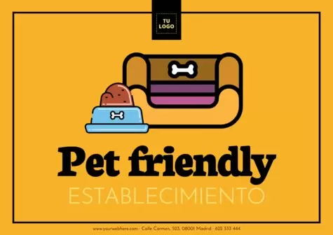 Editar un cartel pet friendly