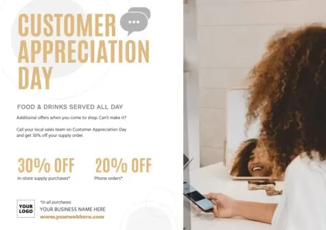 Edit a Customer Appreciation Day design
