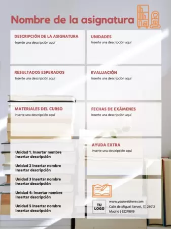 Edita un documento de syllabus