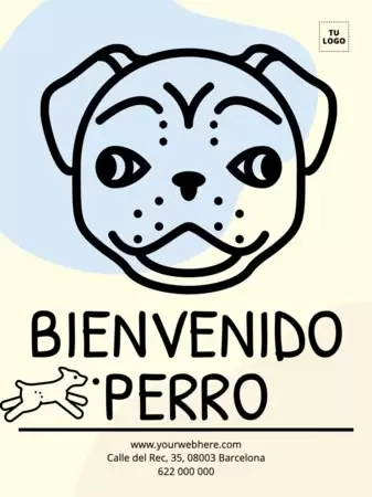 Editar un cartel pet friendly