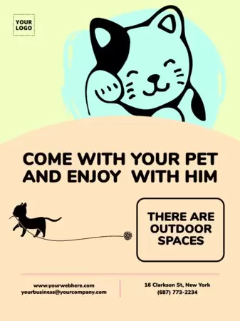 Edit a pet friendly sign